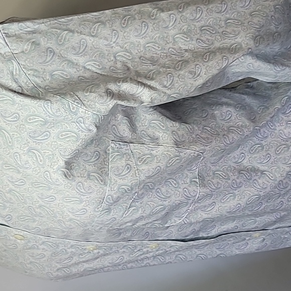 NWOT L.L. BEAN Paisley Pastel ButtonUp Collared Long Wrinkle Resist 100% Cotton - Picture 5 of 8